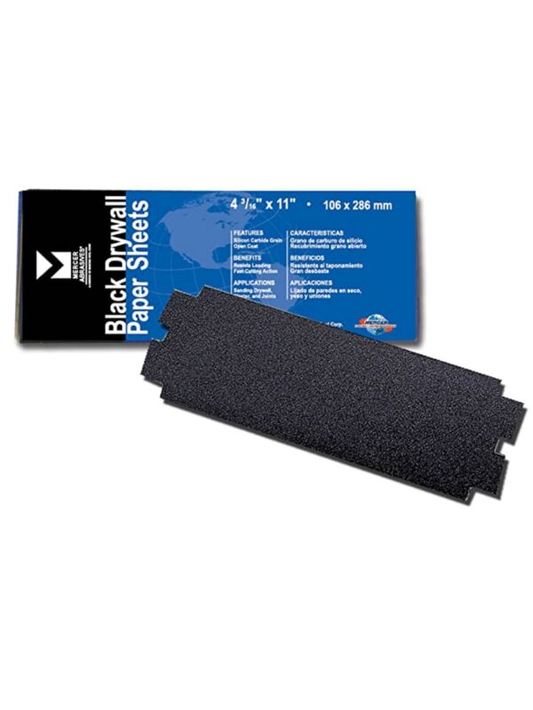 4-3/16X11 Sandpaper Sheets 80 Grit 100/Pk - 1000/Case