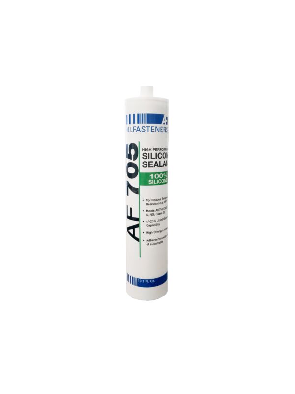 AF 705 White 100% Acetoxy Silicone Sealant 10.1oz Tube - 12/Case