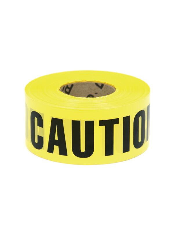3 x 1000ft Yellow Caution Tape 8/Case