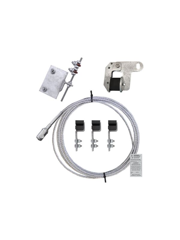 250ft Pole Mount Phoenix Climb System HDG with Galvanized Cable
