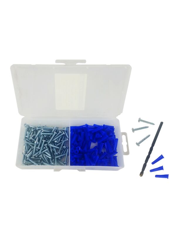6-8 x 1 Conical Plastic Anchor Kit