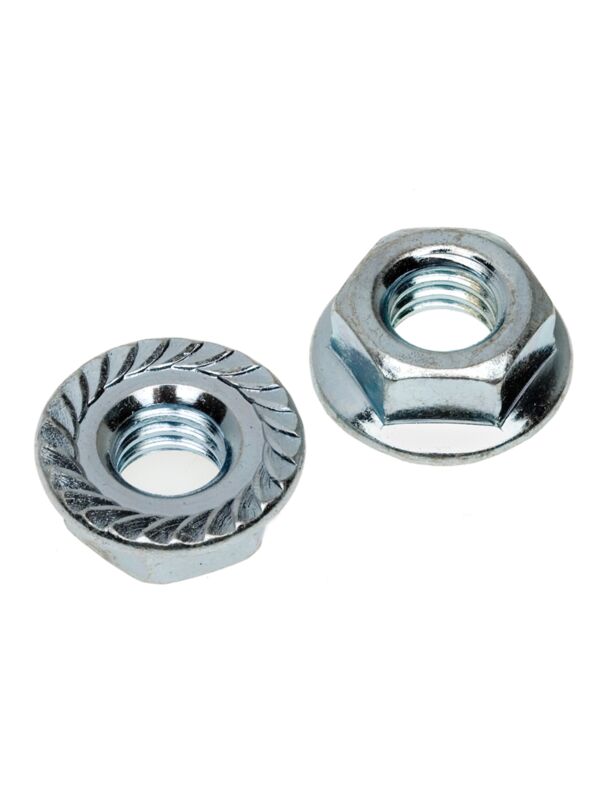 3/8-16 Serrated Flange Hex Lock Nut Zinc - 2000/Ctn