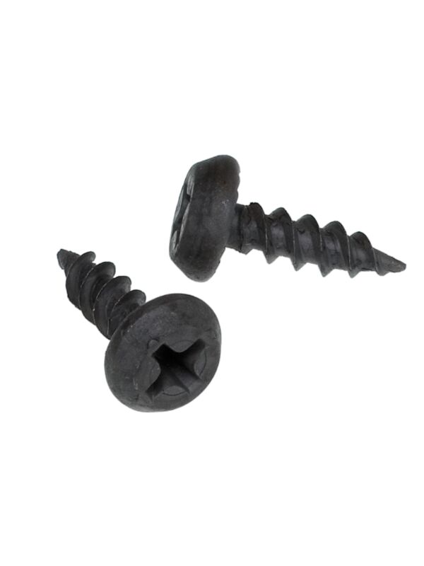 7 x 7/16 Pan Phillips Head Framing Screw Sharp Pt Black 100/Box - 7000/Ctn