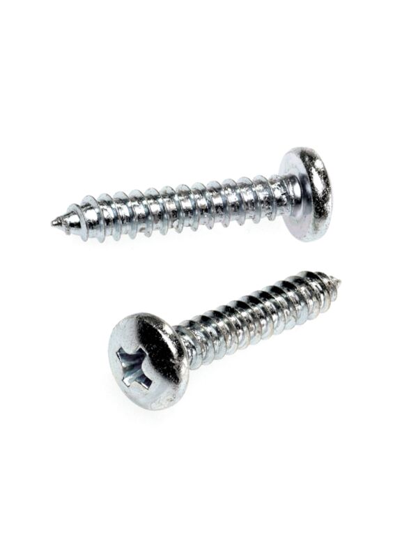 12 x 1-1/4 Pan Phillips Head Sheet Metal Screw Zinc 100/Box
