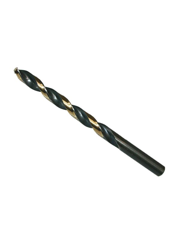 1/4 Jobber Drill Bit Fractional Black Oxide & Gold 135º Split Point 10/Pack