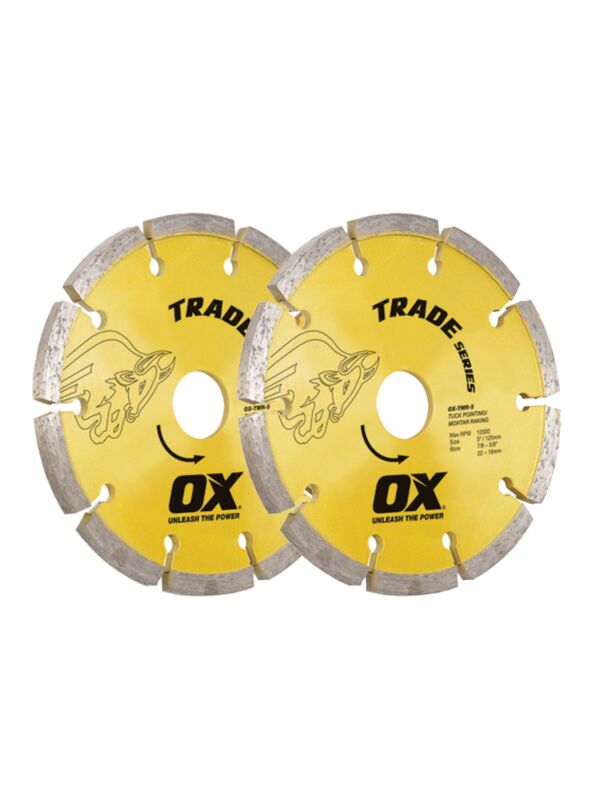 5 x 7/8-5/8 Ox Trade Tuck Point Diamond Blade
