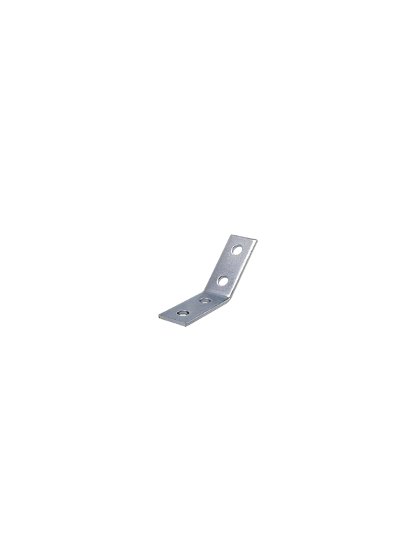 A-3194-6  45° Open Angle Bracket 4 Hole Electro-Galvanized