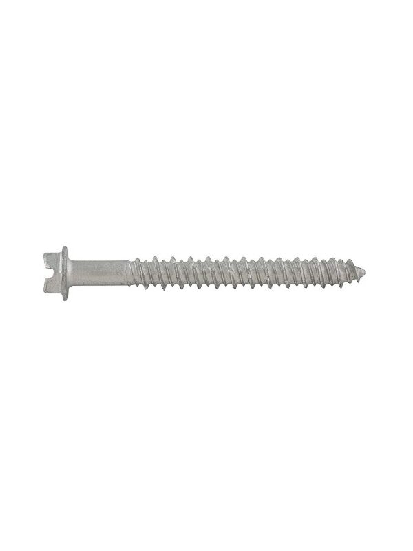 1/4 x 3-1/4 Hex Washer Head Concrete Screw Gr 410 Stainless Steel Silver Galvanized 100/Box