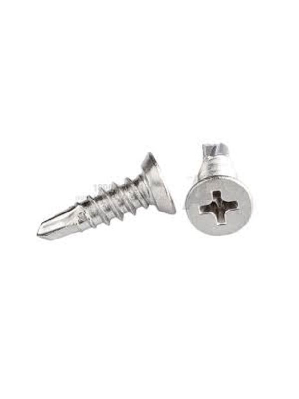 12-24 x 5/8 Flat Phillips Head Undercut Self Drilling Screw Zinc 5000/Ctn