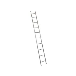 10ft Light Duty (12in) Climbing Ladder Galvanized with Backing Plates and Hardware