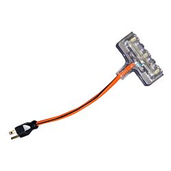 14/3 x 2ft 3-Outlet Power Block Adapter (04-00088)
