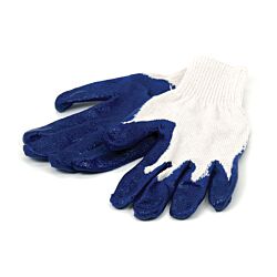 Blue Latex Smooth Coated String Knit Glove Extra Large 12/Pack - 300/Ctn
