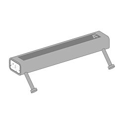 16" HSS Tube Embeds with (2) 45 Degree 3" Studs