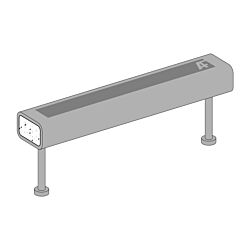 16" HSS Tube Embeds with (2) 4" Studs