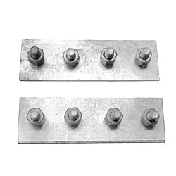1/4 x 2-1/2 x 8-1/8" Splice Plate for 14HDCL10FT - 10' Heavy Duty Climbing Ladder (Set of 2 with Hardware)