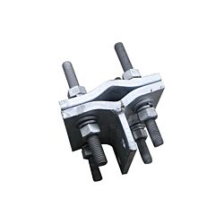 1in to 2in Phoenix Round Leg Safety Climb Bracket Top and Bottom Galvanized with Hardware