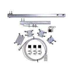 120ft Ladder Mount Phoenix Climb System HDG with Galvanized Cable 60" Extended Top Bracket