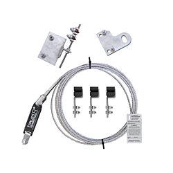 100ft Pole Mount Safety Climb System HDG with Galvanized Cable