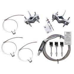 50ft Round Climb Leg Safety Climb System HDG with Stainless Cable
