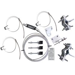 160ft Round Climb Leg Safety Climb System HDG with Galvanized Cable