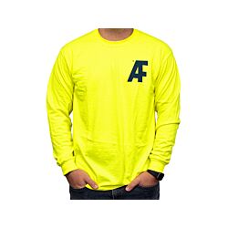 Allfasteners Hi-Vis Green Long Sleeve T-Shirt - Unisex