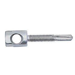1/4-20 x 1 Horizontal AF Rod Hanger for Steel, 3/8" Rod Size, #3 Drill Point 50/Box - 750/Ctn (Uses 1/2" Socket)