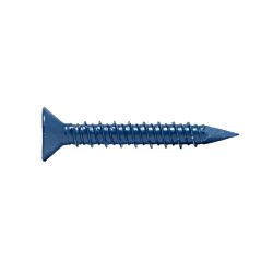 AF 1/4 x 1-1/4 Flat Phillips Head Concrete Screw Blue 100/Box - 1500/Ctn