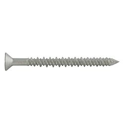 1/4 x 2-3/4 Flat Phillips Concrete Screw Gr 410 Stainless Steel Silver Galvanized 100/Box