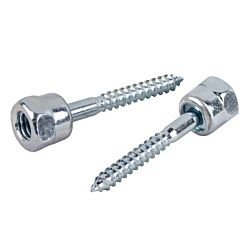 1/4 x 2 Sammy Screw - Wood for 3/8 Rod 25/Box - 125/Case