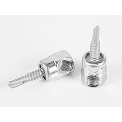 1/4 x 2 Sammy Screw Side Mount - Steel for 3/8 Rod 25/Box - 125/Case