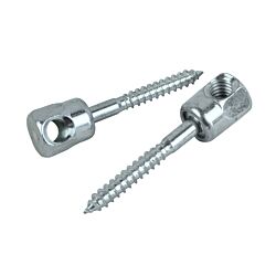 3/8 x 2-1/2 Sammy Screw Side Mount - Wood for 3/8 Rod 25/Box - 125/Case