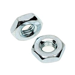 10-24 Machine Screw Hex Nut Zinc 100/Box