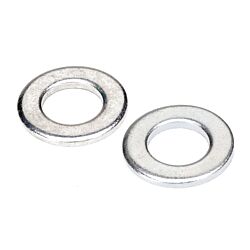 No 8 SAE Flat Washer Zinc 100/Box - 5000/Ctn