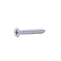 10-16 x 1 Flat Phillips Head Sheet Metal Screw Type AB Gr 18.8 Stainless Steel 1000/Box