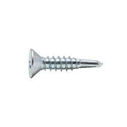 10 x 1-1/4 Flat Phillips Head Self Drilling Screw Zinc 100/Box