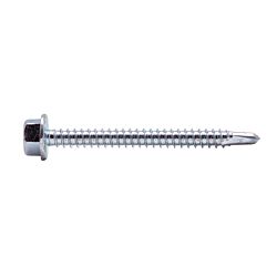 10 x 1-1/2 Hex Washer High Head Serrated Self Drilling Screw Zinc 3000/Ctn