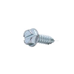 10 x 3/4 Hex Slot Washer Head Sheet Metal Screw Zinc 100/Box
