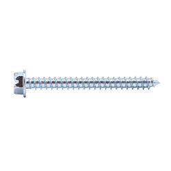 10 x 3 Hex Slot Washer Head Sheet Metal Screw Zinc 100/Box - 1000/Ctn