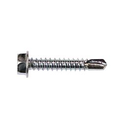 12-14 x 1-1/4 Hex Washer Head Self Drilling Screw Zinc - 3000/Ctn