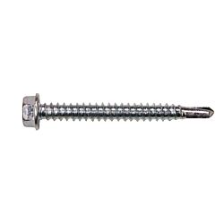 12 x 2 Hex Washer Head Self Drilling Screw Zinc 100/Box