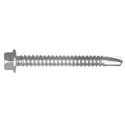 10-16 x 2 Hex Washer Head Self Drilling Screw #3 Pt CliMax Coated 500/Box - 3000/Ctn