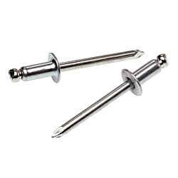 1/8 44 Blind Rivet Aluminum Barrel/Aluminum Mandrel (Grip Range: 0.188" - 0.250") 100/Box