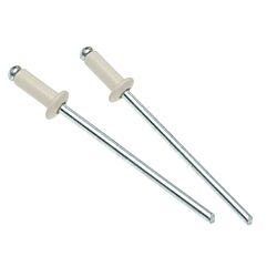 1/8 42 Blind Rivet Aluminum Barrel/Aluminum Mandrel (Grip Range: 0.063" - 0.125") White 100/Box