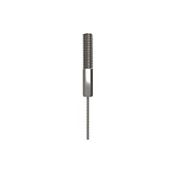 1/8" 250 lb Rated x 15ft, 3/8-16 Stud Cables, 10/Bag - 40/Case