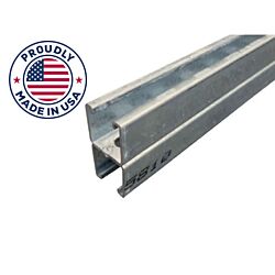 1-5/8 x 20ft Double Back (3-1/4 Overall) Strut Channel Hot Dip Galvanized 12ga Short Slot, Domestic - 15/Bundle