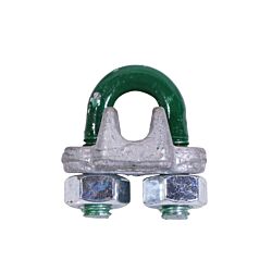 G-6240 5/16 Green Pin Drop Forged Wire Rope Clip Galvanized