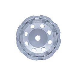 7 x 5/8-11 Standard Double Row Diamond Cup Grinder w/ nut